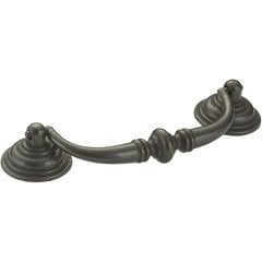 Traditional 4-1/4 Inch Center to Center Bar Pulls with Matte Iron Finish Traditional 4-1/4 Inch Center to Center Bar Pulls with Matte Iron Finish