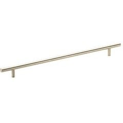 Contemporary 13-1/8 Inch Center to Center Bar Pulls with Nickel Finish Contemporary 13-1/8 Inch Center to Center Bar Pulls with Nickel Finish