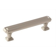 Wells 3-3/4 Inch Center to Center Satin Nickel Cabinet Pull Wells 3-3/4 Inch Center to Center Satin Nickel Cabinet Pull