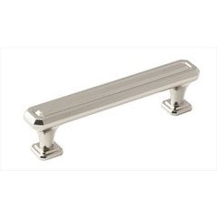 Wells 3-3/4 Inch Center to Center Polished Nickel Cabinet Pull Wells 3-3/4 Inch Center to Center Polished Nickel Cabinet Pull