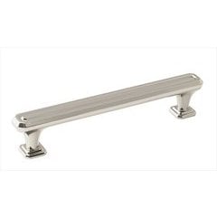 Wells 6-5/16 Inch Center to Center Polished Nickel Cabinet Pull Wells 6-5/16 Inch Center to Center Polished Nickel Cabinet Pull