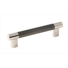 Esquire 5-1/16 Inch Center to Center Polished Nickel/Gunmetal Cabinet Pull Esquire 5-1/16 Inch Center to Center Polished Nickel/Gunmetal Cabinet Pull