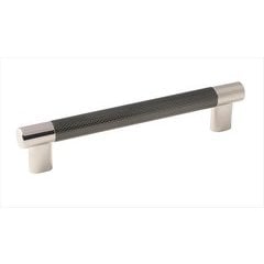 Esquire 6-5/16 Inch Center to Center Polished Nickel/Gunmetal Cabinet Pull Esquire 6-5/16 Inch Center to Center Polished Nickel/Gunmetal Cabinet Pull
