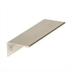 Edge Pulls 3-3/4 Inch Center to Center Polished Nickel Finger Pull Edge Pulls 3-3/4 Inch Center to Center Polished Nickel Finger Pull