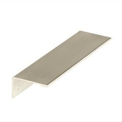 Edge Pulls 5-1/16 Inch Center to Center Satin Nickel Finger Pull Edge Pulls 5-1/16 Inch Center to Center Satin Nickel Finger Pull