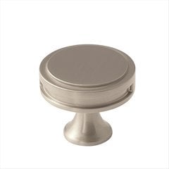 Oberon 1-3/8 Inch Diameter Satin Nickel Cabinet Knob Oberon 1-3/8 Inch Diameter Satin Nickel Cabinet Knob