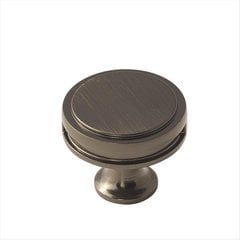 Oberon 1-3/8 Inch Diameter Gunmetal Cabinet Knob Oberon 1-3/8 Inch Diameter Gunmetal Cabinet Knob