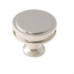 Oberon 1-3/8 Inch Diameter Polished Nickel Cabinet Knob Oberon 1-3/8 Inch Diameter Polished Nickel Cabinet Knob