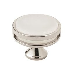 Oberon Knob 1-3/4 inch Diameter Polished Nickel/Frosted Acrylic Oberon Knob 1-3/4 inch Diameter Polished Nickel/Frosted Acrylic