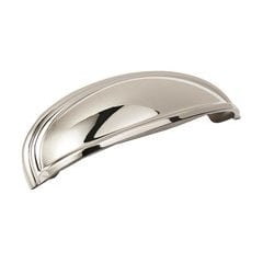 Ashby Cup Pull 4" & 3" C/C Polished Nickel Ashby Cup Pull 4" & 3" C/C Polished Nickel