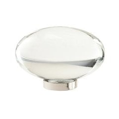 Glacio Knob 1-3/4 inch Diameter Clear Crystal/Polished Nickel Glacio Knob 1-3/4 inch Diameter Clear Crystal/Polished Nickel