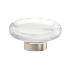Glacio Knob 1-3/4 inch Diameter Clear Crystal/Satin Nickel Glacio Knob 1-3/4 inch Diameter Clear Crystal/Satin Nickel