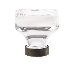 Glacio Knob 1-3/8 inch Diameter Clear Crystal/Oil Rubbed Bronze Glacio Knob 1-3/8 inch Diameter Clear Crystal/Oil Rubbed Bronze