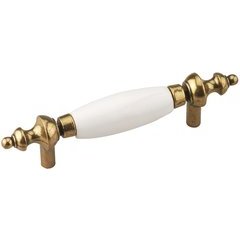 Traditional 3 Inch Center to Center Bar Pulls with Antique White Finish Traditional 3 Inch Center to Center Bar Pulls with Antique White Finish