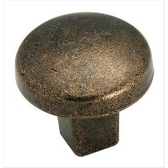 Forgings 1-1/4 Inch Diameter Rustic Brass Cabinet Knob Forgings 1-1/4 Inch Diameter Rustic Brass Cabinet Knob