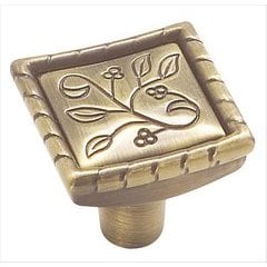 Vineyard 1-1/8 Inch Diameter Elegant Brass Cabinet Knob Vineyard 1-1/8 Inch Diameter Elegant Brass Cabinet Knob