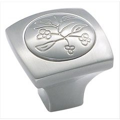 Vineyard 1-1/8 Inch Diameter Satin Nickel Cabinet Knob Vineyard 1-1/8 Inch Diameter Satin Nickel Cabinet Knob