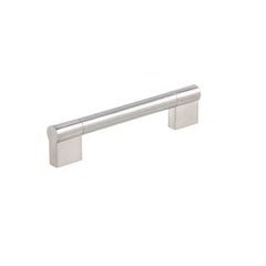 Contemporary 5-1/32 Inch Center to Center Bar Pulls with Nickel Finish Contemporary 5-1/32 Inch Center to Center Bar Pulls with Nickel Finish
