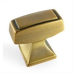 Mulholland 1-1/4 Inch Length Gilded Bronze Cabinet Knob Mulholland 1-1/4 Inch Length Gilded Bronze Cabinet Knob