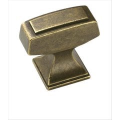 Mulholland 1-1/4 Inch Length Rustic Brass Cabinet Knob Mulholland 1-1/4 Inch Length Rustic Brass Cabinet Knob