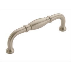 Granby 3-3/4 Inch Center to Center Satin Nickel Cabinet Pull Granby 3-3/4 Inch Center to Center Satin Nickel Cabinet Pull