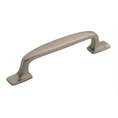 Highland Ridge 3-3/4 Inch Center to Center Aged Pewter Cabinet Pull Highland Ridge 3-3/4 Inch Center to Center Aged Pewter Cabinet Pull