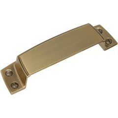 Highland Ridge 3-1/2 Inch Center to Center Golden Champagne Cabinet Cup Pull Highland Ridge 3-1/2 Inch Center to Center Golden Champagne Cabinet Cup Pull