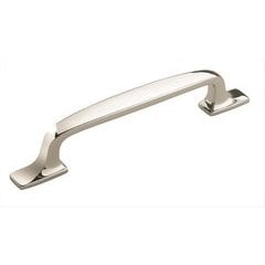 Highland Ridge 5-1/16 Inch Center to Center Polished Nickel Cabinet Pull Highland Ridge 5-1/16 Inch Center to Center Polished Nickel Cabinet Pull