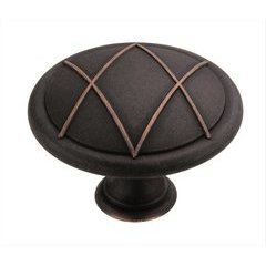Lattice 1-11/16 Inch Diameter Dark Oiled Bronze Cabinet Knob Lattice 1-11/16 Inch Diameter Dark Oiled Bronze Cabinet Knob
