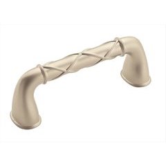 Lattice 3 Inch Center to Center Satin Nickel Matte Cabinet Pull Lattice 3 Inch Center to Center Satin Nickel Matte Cabinet Pull