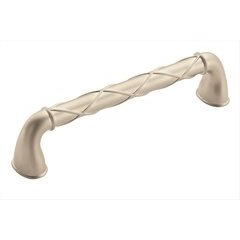 Lattice 5-1/16 Inch Center to Center Satin Nickel Matte Cabinet Pull Lattice 5-1/16 Inch Center to Center Satin Nickel Matte Cabinet Pull