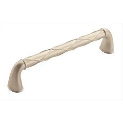 Lattice 6-5/16 Inch Center to Center Satin Nickel Cabinet Pull Lattice 6-5/16 Inch Center to Center Satin Nickel Cabinet Pull
