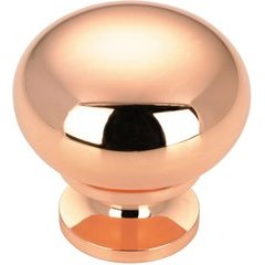 Contemporary 1-1/4 Inch Diameter Knobs with Copper Finish Contemporary 1-1/4 Inch Diameter Knobs with Copper Finish