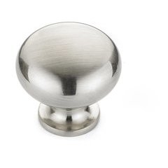 Contemporary 1-1/4 Inch Diameter Knobs with Nickel Finish Contemporary 1-1/4 Inch Diameter Knobs with Nickel Finish