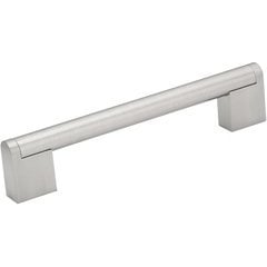 Contemporary 5-1/32 Inch Center to Center Bar Pulls with Nickel Finish Contemporary 5-1/32 Inch Center to Center Bar Pulls with Nickel Finish