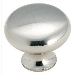 Allison Value Hardware 1-3/16 Inch Diameter Sterling Nickel Cabinet Knob Allison Value Hardware 1-3/16 Inch Diameter Sterling Nickel Cabinet Knob