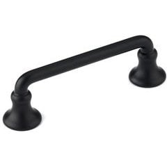 Traditional 3 Inch Center to Center Bar Pulls with Matte Black Finish Traditional 3 Inch Center to Center Bar Pulls with Matte Black Finish
