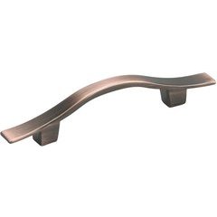 Traditional 3 Inch Center to Center Bar Pulls with Antique Copper Finish Traditional 3 Inch Center to Center Bar Pulls with Antique Copper Finish