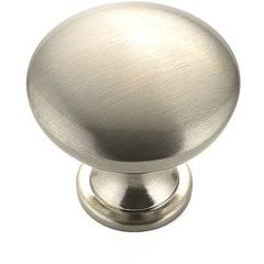 Contemporary 1-3/16 Inch Diameter Knobs with Nickel Finish Contemporary 1-3/16 Inch Diameter Knobs with Nickel Finish