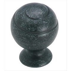 Swirl'Z 1-1/8 Inch Diameter Wrought Iron Dark Cabinet Knob Swirl'Z 1-1/8 Inch Diameter Wrought Iron Dark Cabinet Knob