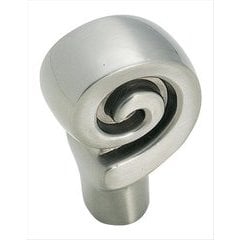 Swirl'Z 1-1/8 Inch Diameter Satin Nickel Cabinet Knob Swirl'Z 1-1/8 Inch Diameter Satin Nickel Cabinet Knob