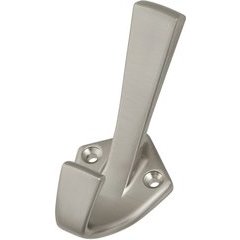 2.8125 Inch Length Single Coat Hook - Satin Nickel 2.8125 Inch Length Single Coat Hook - Satin Nickel