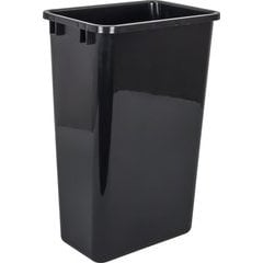50 Quart Plastic Waste Container - Black 50 Quart Plastic Waste Container - Black