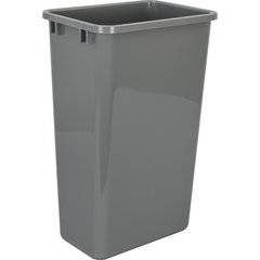 50 Quart Plastic Waste Container - Grey 50 Quart Plastic Waste Container - Grey