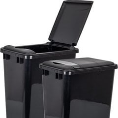 Lid for 50 Quart Plastic Waste Container - Black Lid for 50 Quart Plastic Waste Container - Black