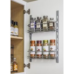 3 Inch Deep Door Mounted Tray System Kit - Polished Chrome 3 Inch Deep Door Mounted Tray System Kit - Polished Chrome