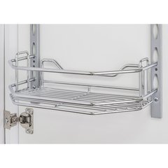 6 Inch Deep Individual Tray for Door Mounting Tray System - Chrome 6 Inch Deep Individual Tray for Door Mounting Tray System - Chrome