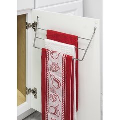 Door Mount 3-Tier Dishcloth Rack - Polished Chrome Door Mount 3-Tier Dishcloth Rack - Polished Chrome