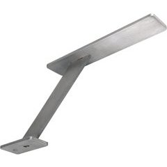 Enterprise Counter Mounted Support 6 inch High - Brushed Stainless Enterprise Counter Mounted Support 6 inch High - Brushed Stainless