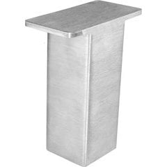 The Plaza Countertop Post Support 5 inch High - Brushed Stainless The Plaza Countertop Post Support 5 inch High - Brushed Stainless